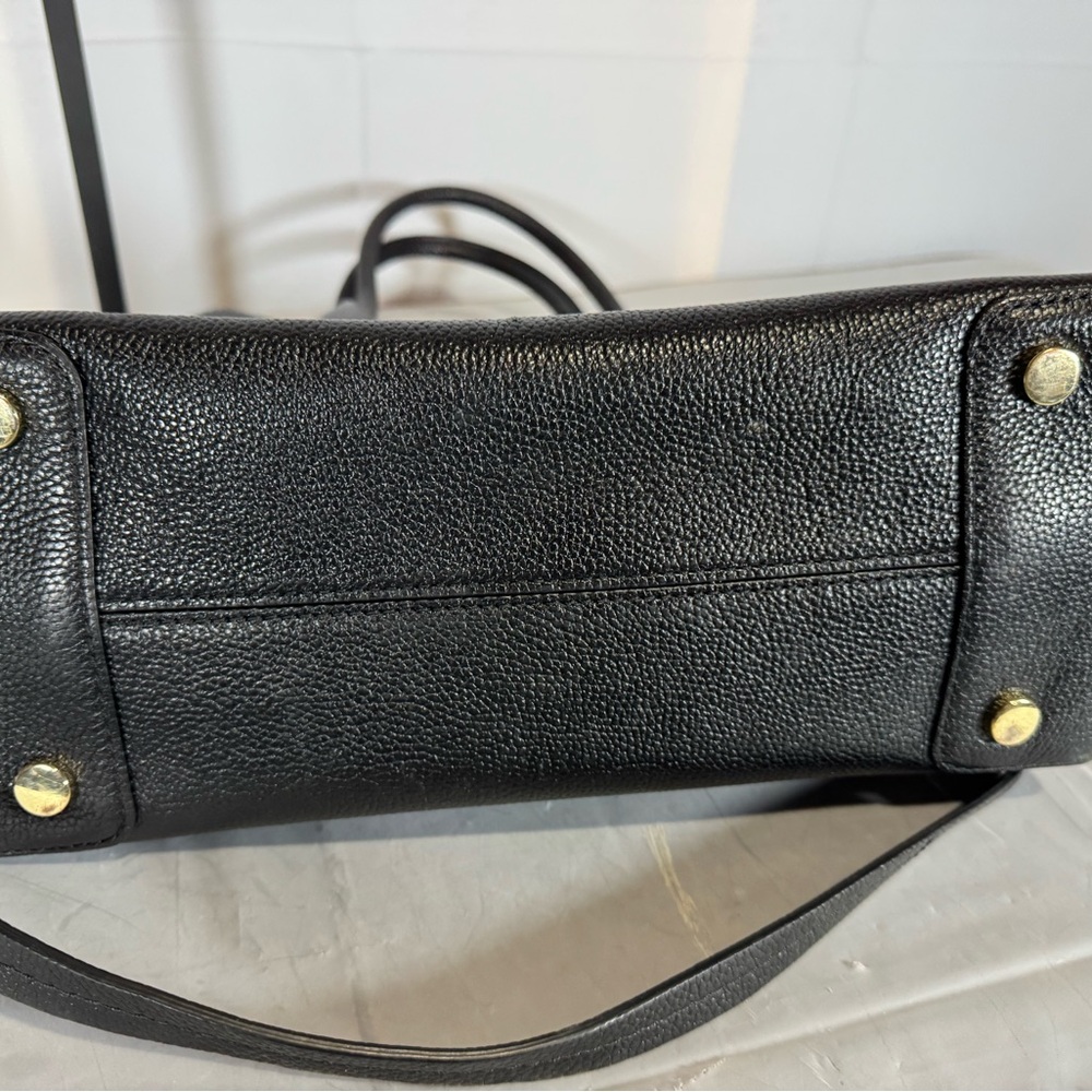 Michael Kors Black Mercer Leather Large Convertible Tote with strap NWT - Picture 11 of 16